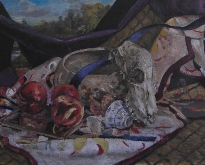 Goat Skull with Purple, 2013